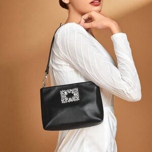 small faux leather purse with crystal decoration​​​​​​​​​​​​​​​​​​​​​